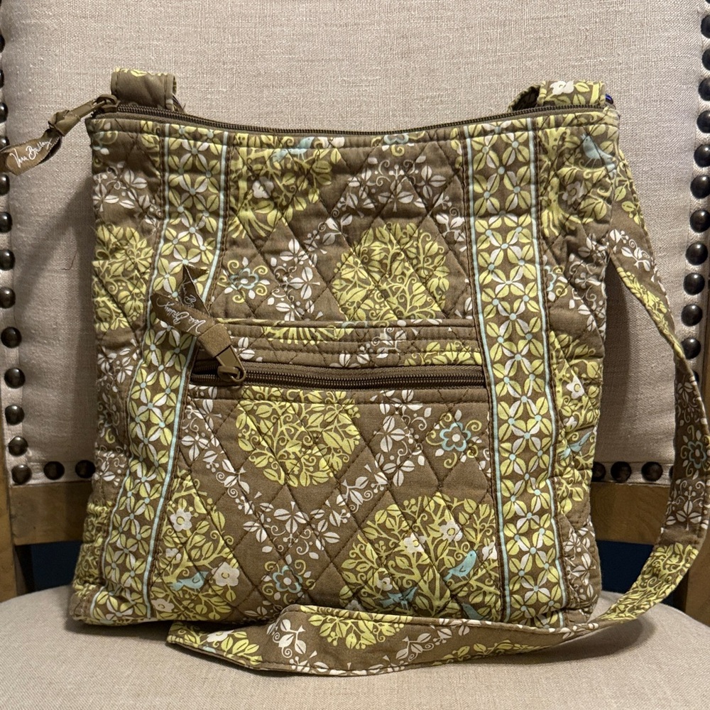 Vera Bradley Large Hipster Floral Cotton Crossbody Bag